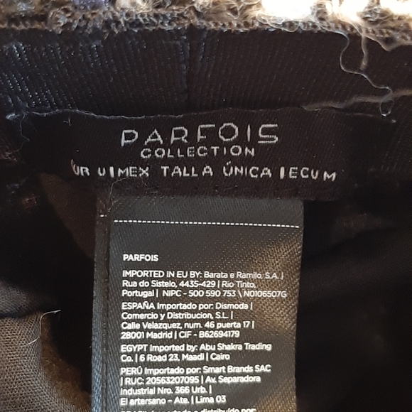 Parfois Collection hat Black and White Tweed - Picture 2 of 11